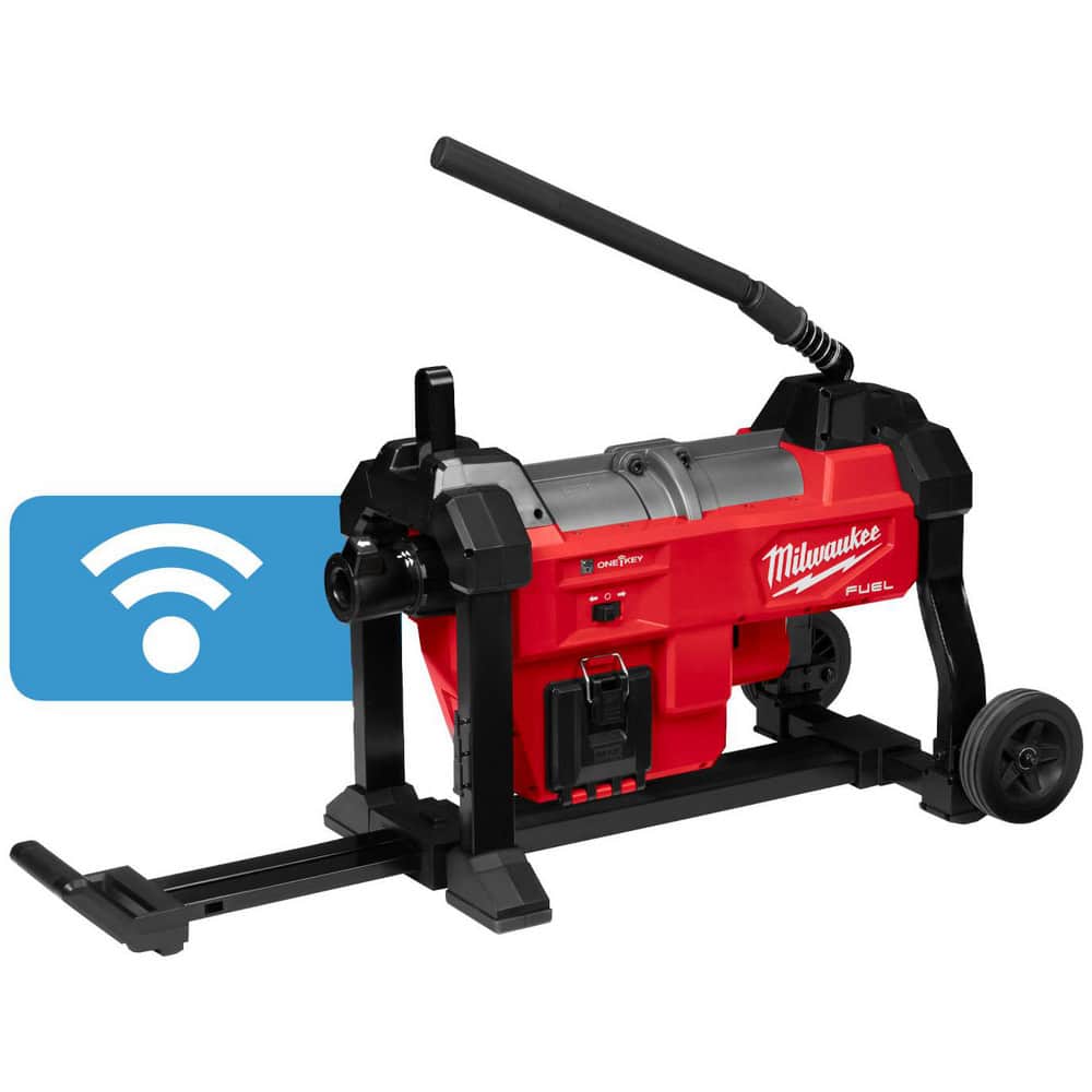 Electric & Gas Drain Cleaning Machines; Machine Type: Drum ; For Use With: Sewer Pipelines ; For Minimum Pipe Size: 2in ; For Maximum Pipe Size: 8in ; Overall Length: 35.00 ; Overall Width: 19