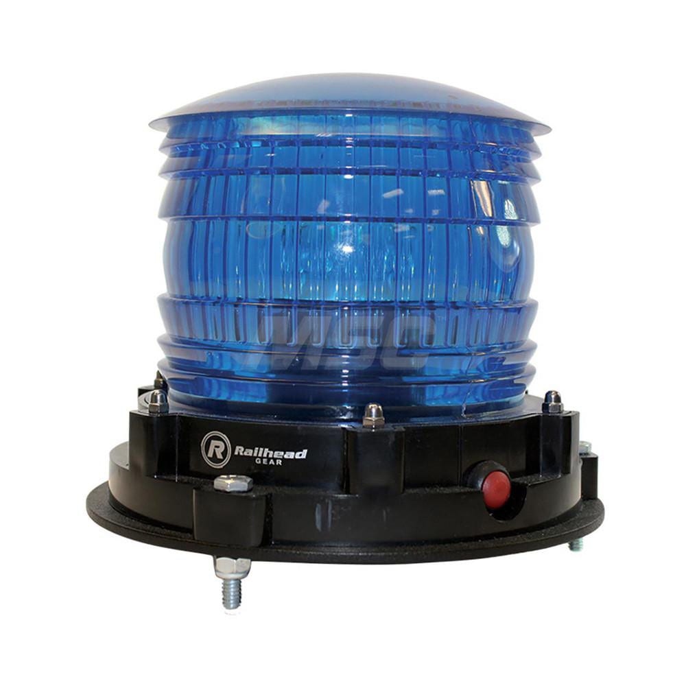 blue revolving light