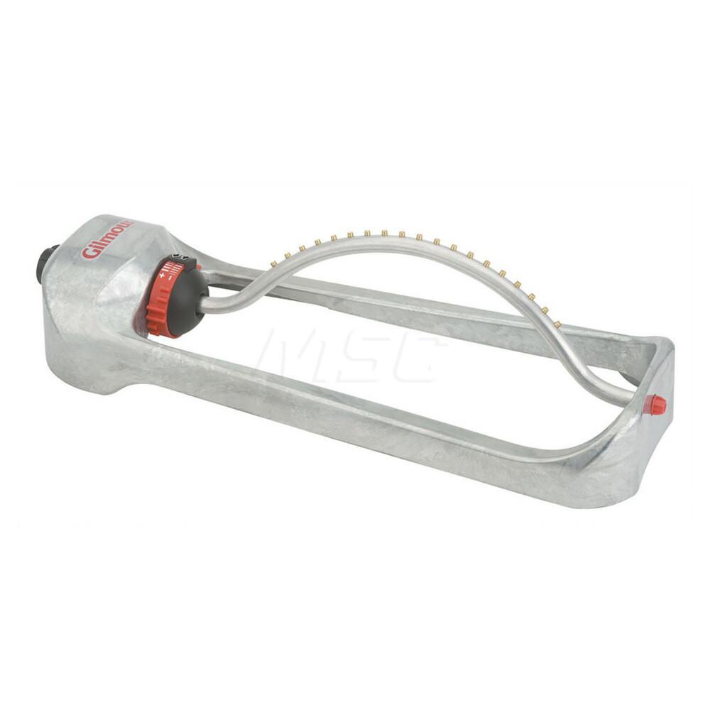 Lawn Sprinklers; Type: Oscillating ; Thread Size: 0.75 ; Base Style: Sled ; Spray Pattern: Adjustable Rectangle ; Sprinkler Type: Above Ground