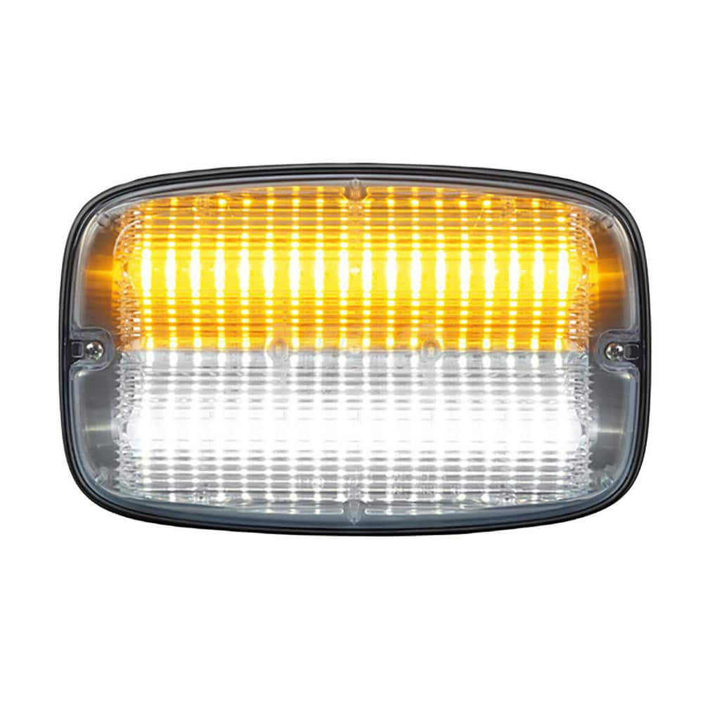 Emergency Light Assemblies; Type: Flashing Led Warning ; Flash Rate: Variable ; Flash Rate (FPM): 13 ; Mount: Surface ; Color: Amber/White ; Power Source: 12 Volt DC