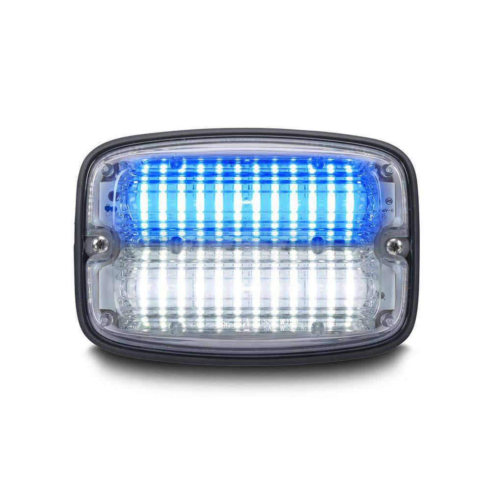 Emergency Light Assemblies; Type: Flashing Led Warning ; Flash Rate: Variable ; Flash Rate (FPM): 13 ; Mount: Surface ; Color: Blue/White ; Power Source: 12 Volt DC