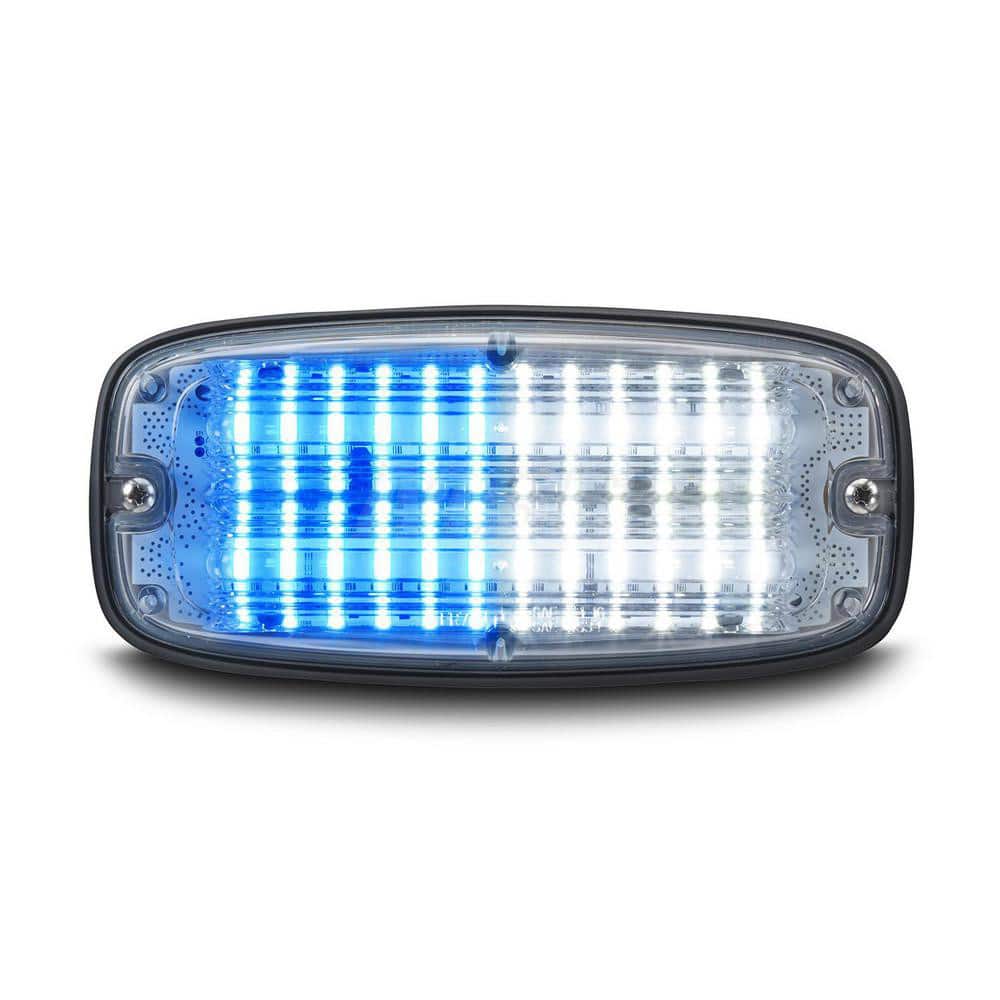 Emergency Light Assemblies; Type: Flashing Led Warning ; Flash Rate: Variable ; Flash Rate (FPM): 13 ; Mount: Surface ; Color: Blue/White ; Power Source: 12 Volt DC