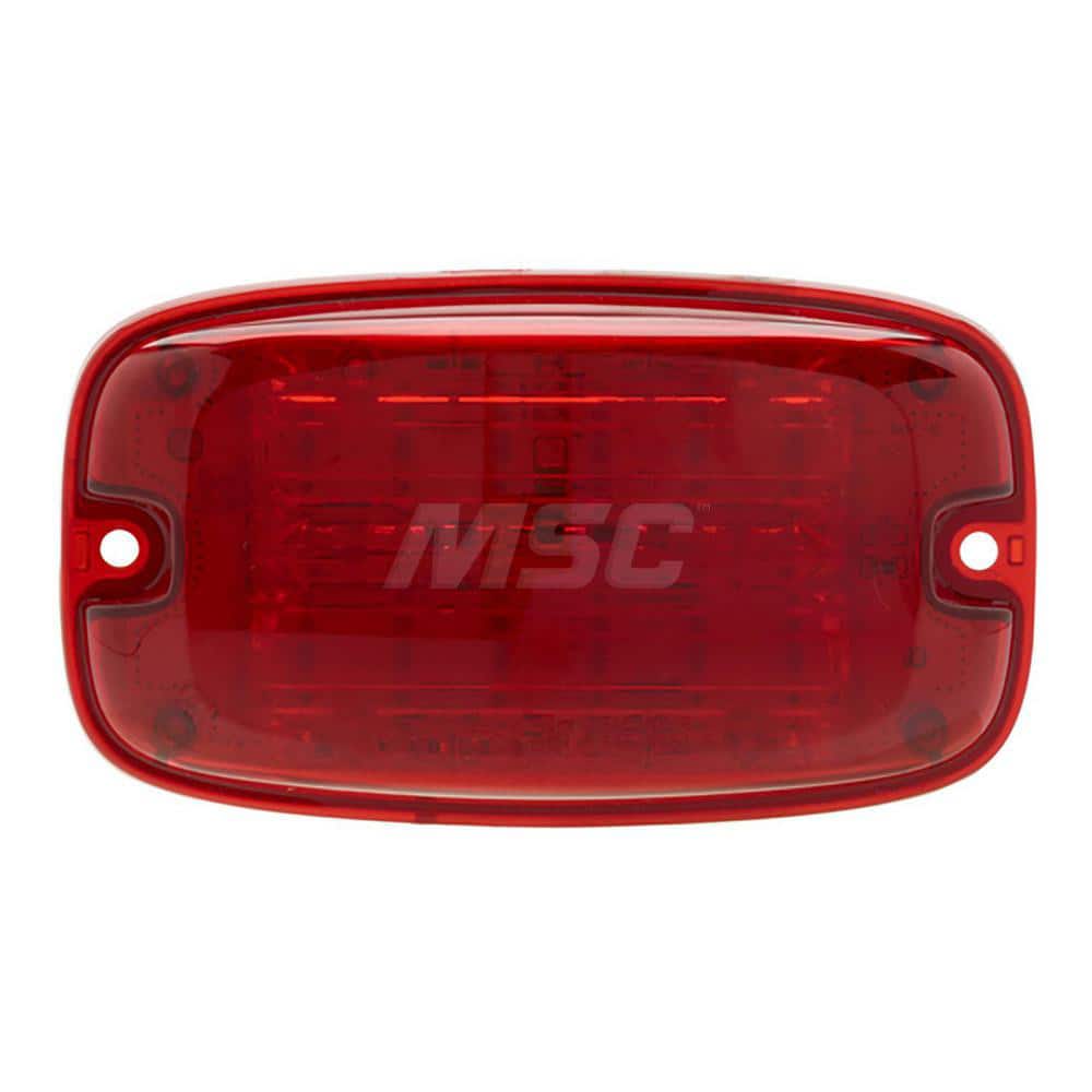 Emergency Light Assemblies; Type: Flashing Led Warning ; Flash Rate: Variable ; Flash Rate (FPM): 13 ; Mount: Surface ; Color: Red ; Power Source: 12 Volt DC