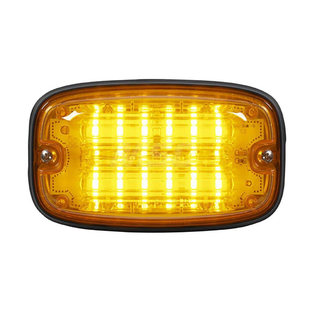 Emergency Light Assemblies; Type: Flashing Led Warning ; Flash Rate: Variable ; Flash Rate (FPM): 13 ; Mount: Surface ; Color: Amber ; Power Source: 12 Volt DC