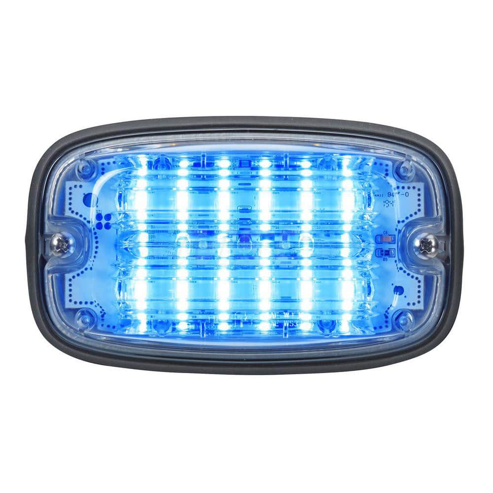 Emergency Light Assemblies; Type: Flashing Led Warning ; Flash Rate: Variable ; Flash Rate (FPM): 13 ; Mount: Surface ; Color: Blue ; Power Source: 12 Volt DC