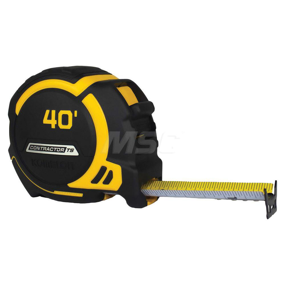 Komelon Tape Measure 40' Long, 11/4" Width, Yellow Blade MSC Direct