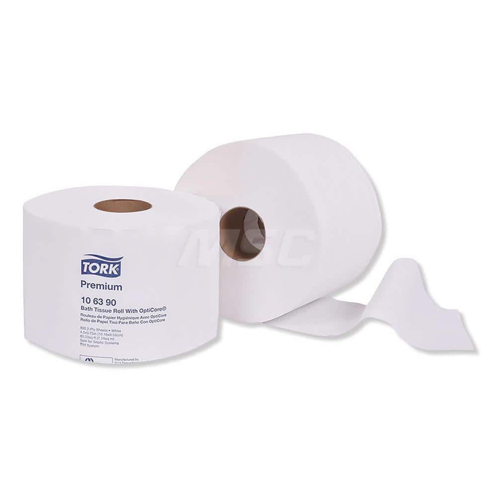 Bathroom Tissue: Standard Roll, 2-Ply, White