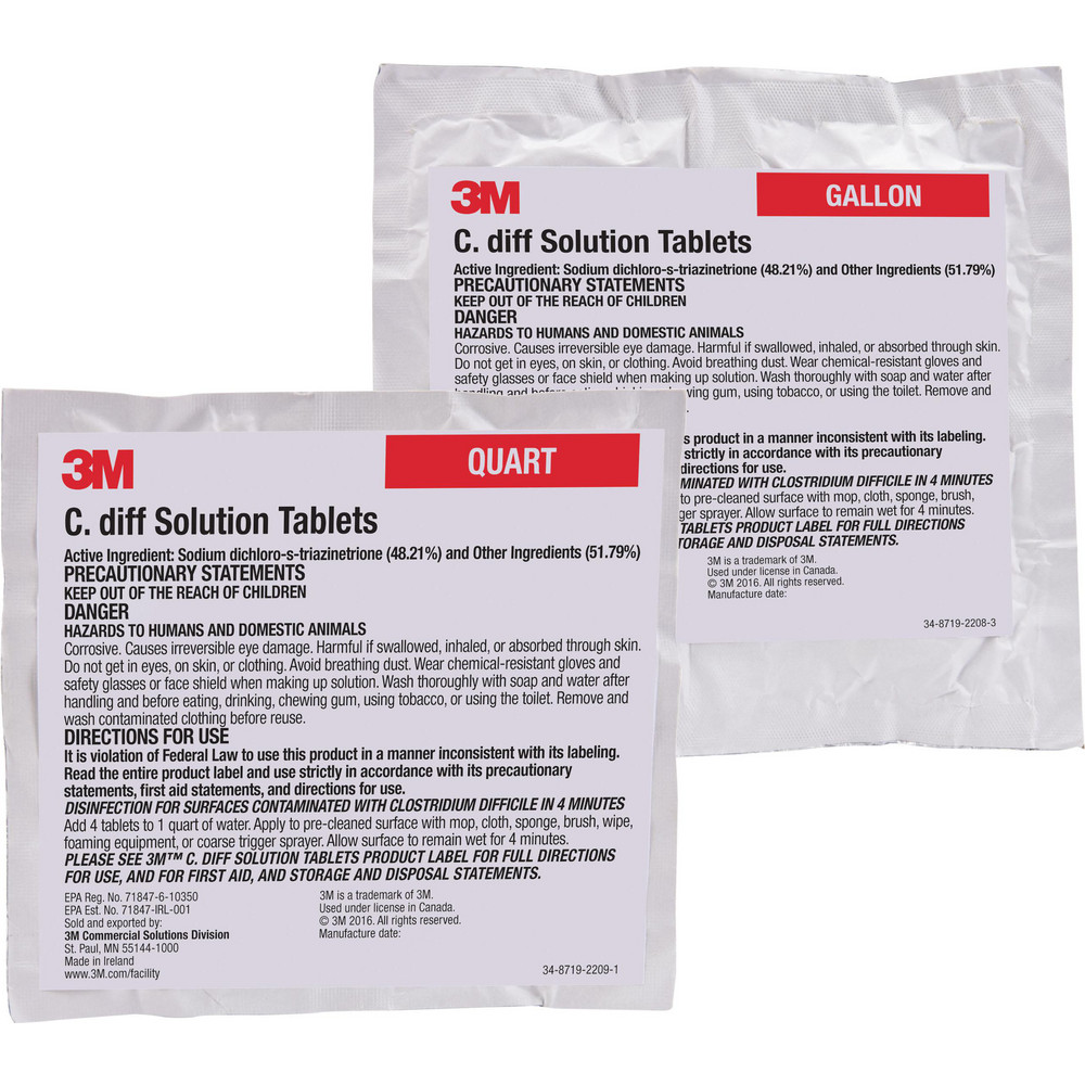 3M - C. Diff Solution Tablets, gal Size, 140 Tablet Container | MSC Direct