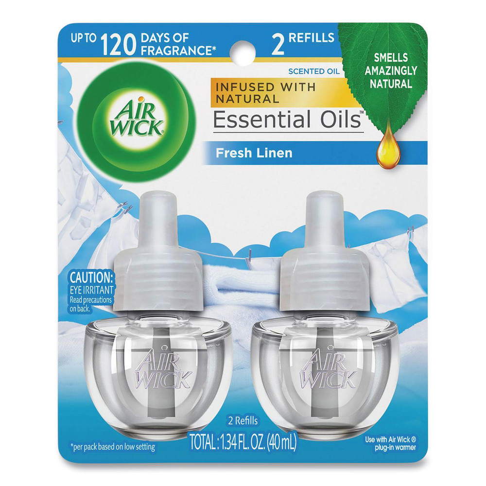 Air Wick Scented Oil Refill, Fresh Linen, oz, 2/Pack MSC