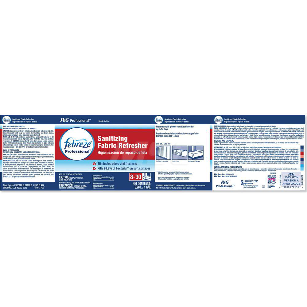 Febreze 1GAL BTTL LIQ LGHT 3PK SANITIZE FABRIC REFRESHER 11647781 MSC Industrial Supply