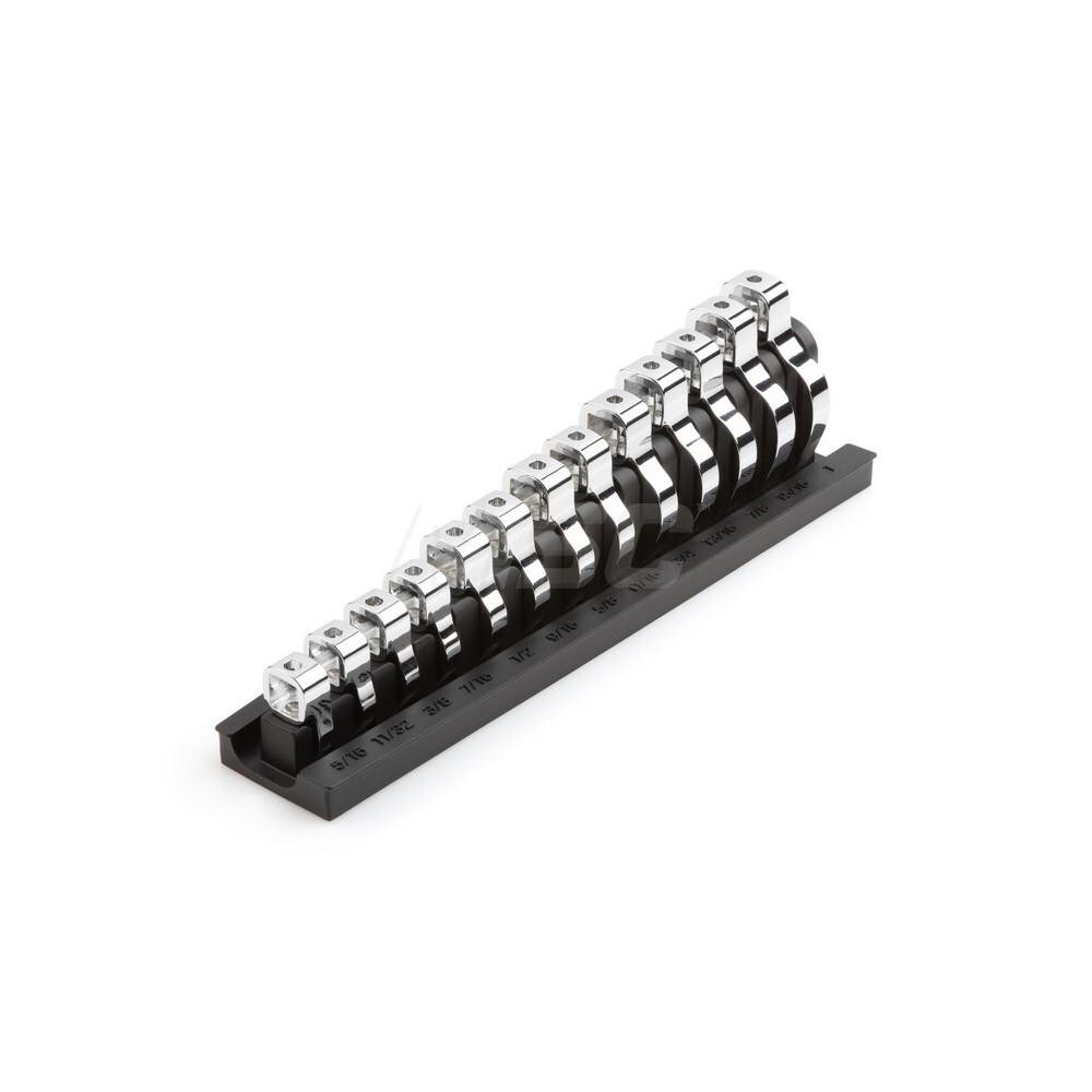 3/8 Inch Drive Crowfoot Wrench Set, 13-Piece (5/16-1 in.) - Rack