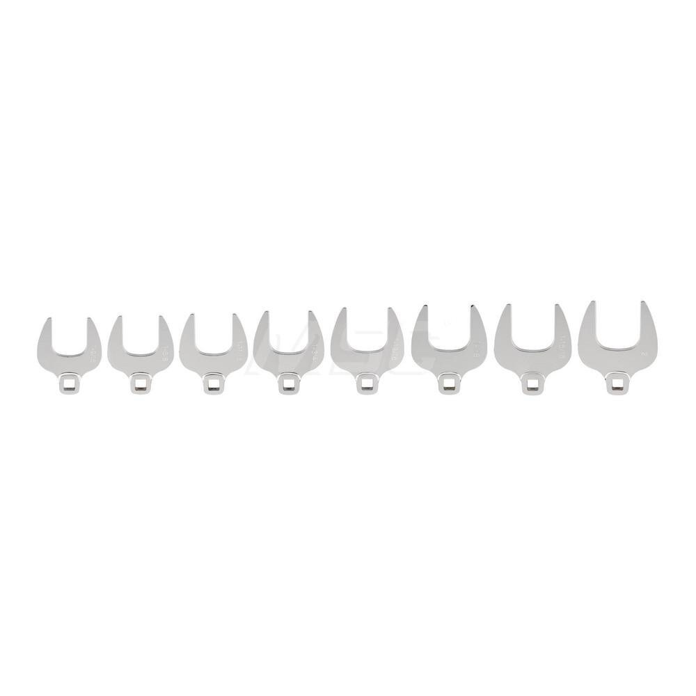 1/2 Inch Drive Crowfoot Wrench Set, 8-Piece (1-9/16 - 2 in.)