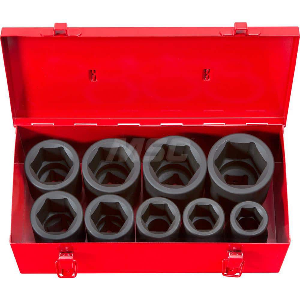 1 Inch Drive Deep 6-Point Impact Socket Set, 9-Piece (1-2 in.)