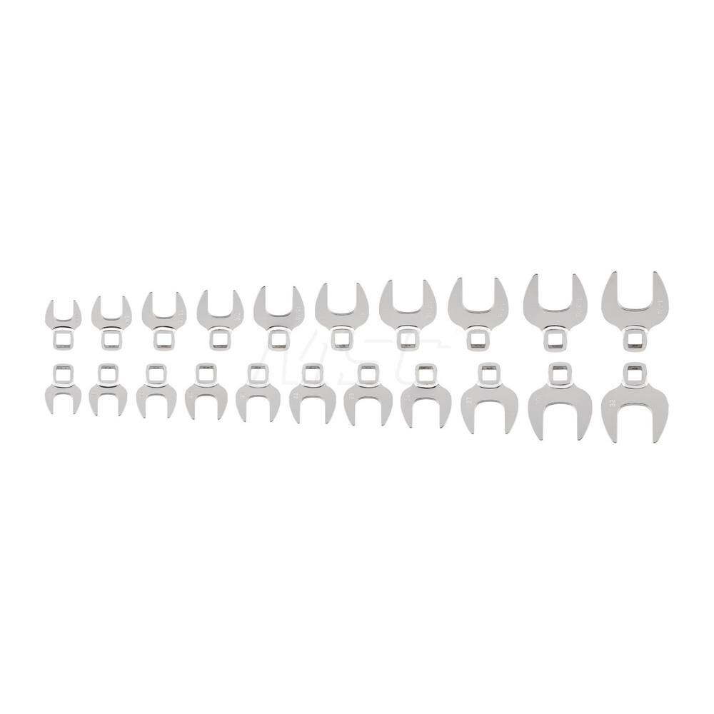 1/2 Inch Drive Crowfoot Wrench Set, 21-Piece (11/16 - 1-1/4 in., 17-32 mm)