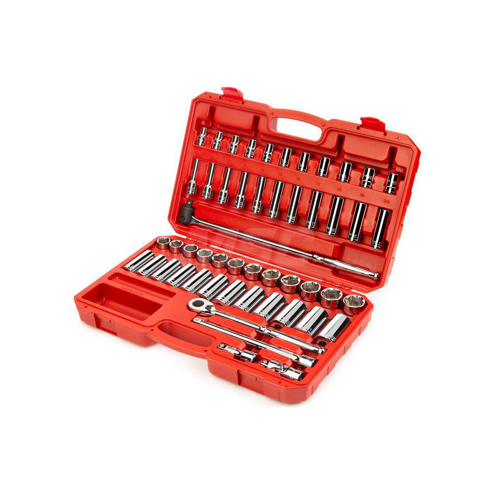 Tekton Socket Set Socket Set 52 Pc, 10 to 32" Socket MSC