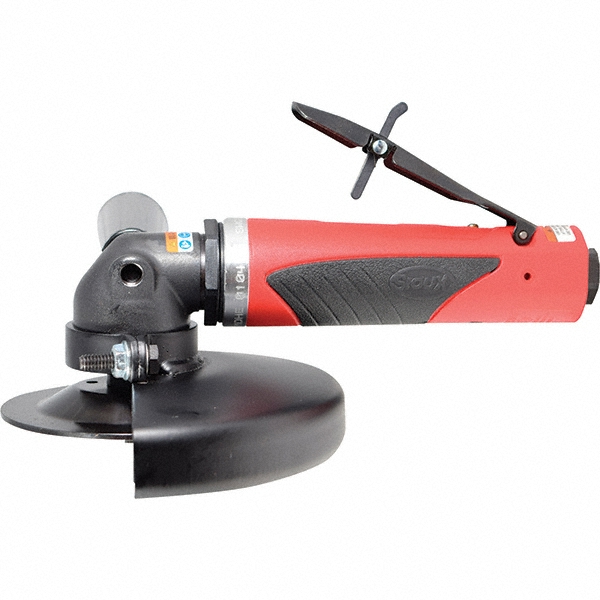 Sioux Tools 6" Wheel Diam, 10,000 RPM, Pneumatic Angle & Disc Grinder