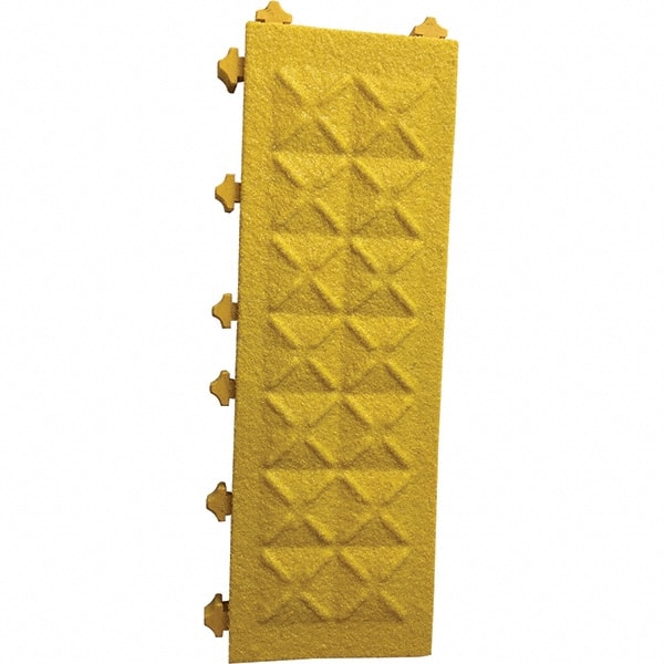 Ergo Advantage AG7-Y Anti-Fatigue Modular Tile Mat: Dry & Wet Environment, 6" Length, 18" Wide, 1" Thick, Yellow 