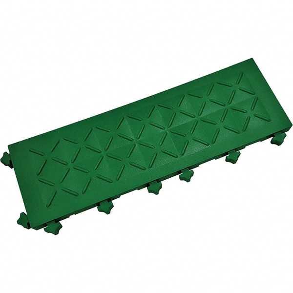 Ergo Advantage A7-GRN Anti-Fatigue Modular Tile Mat: Dry Environment, 6" Length, 18" Wide, 1" Thick, Green 