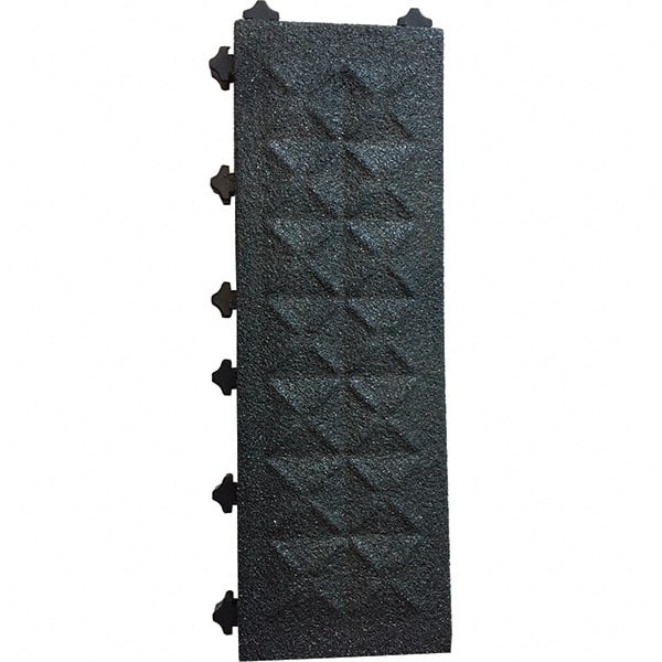 Ergo Advantage AG7-B Anti-Fatigue Modular Tile Mat: Dry & Wet Environment, 6" Length, 18" Wide, 1" Thick, Black 
