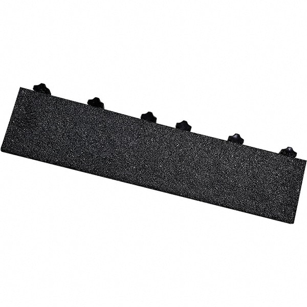 Ergo Advantage AG4-B Anti-Fatigue Modular Tile Mat: Dry & Wet Environment, 18" Length, 4" Wide, 1" Thick, Black Image