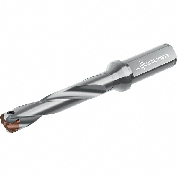 Replaceable-Tip Drill: 20 to 20.99 mm Dia, 104 mm Max Depth, 3/4" Straight-Cylindrical Shank