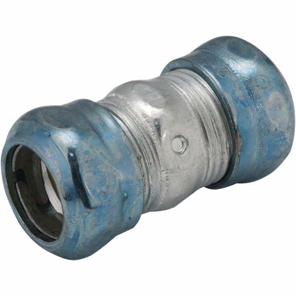 Conduit Coupling: For EMT, 3/4" Trade Size - Non-Insulated, Compression Connection