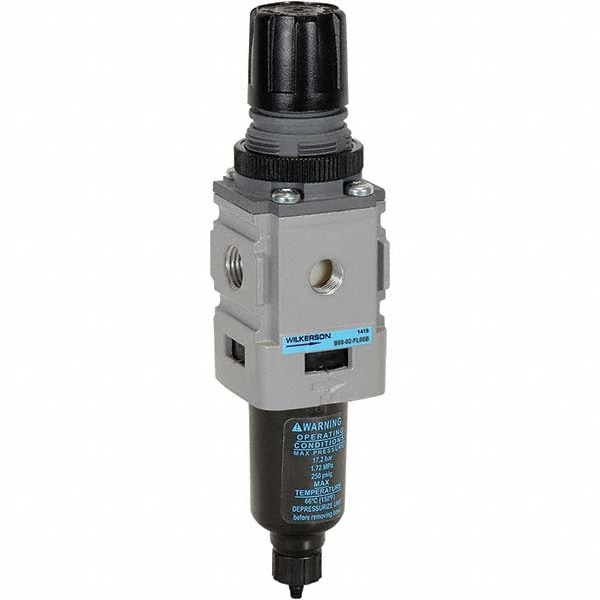 Wilkerson B08-02-FL00B FRL Combination Unit: 1/4 NPT, Miniature, 1 Pc Filter/Regulator Image