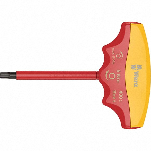 Wera Torque Limiting Screwdrivers; Type: T-Handle Torque Wrench ; Minimum Torque (Nm): 5.00 ; Maximum Torque (Nm): 5.00 ; Drive Size (mm): 4.0