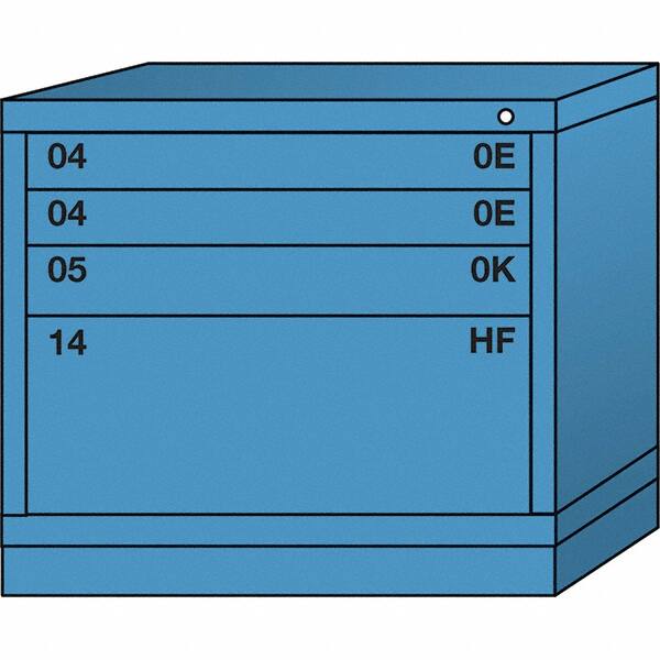 Standard Desk Height - Multiple Drawer Access Steel Storage Cabinet: 30" Wide, 28-1/4" Deep, 26-7/8" High