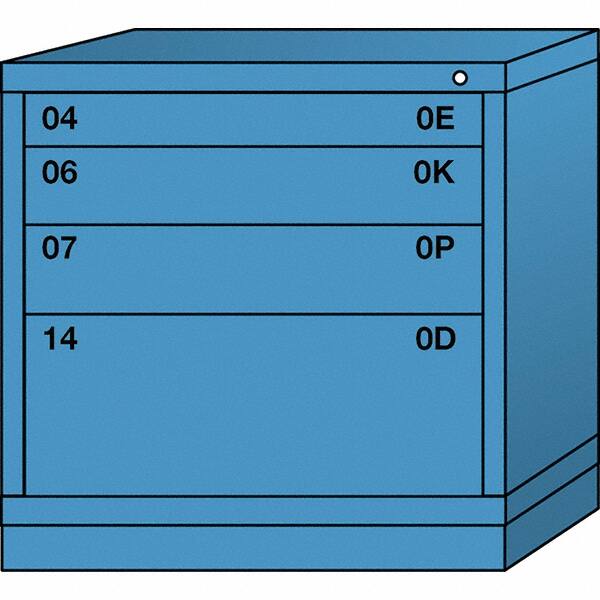 Standard Table Height - Multiple Drawer Access Steel Storage Cabinet: 30" Wide, 28-1/4" Deep, 30-1/8" High