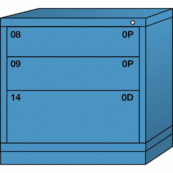 Standard Table Height - Multiple Drawer Access Steel Storage Cabinet: 30" Wide, 28-1/4" Deep, 30-1/8" High