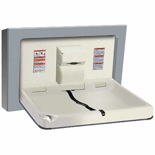 ASIAmerican Specialties, Inc. Baby Changing Stations; Orientation Horizontal; Mounting Style