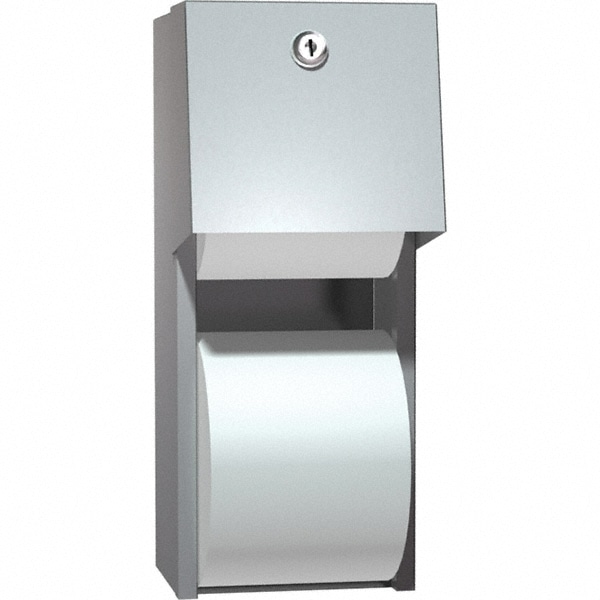 Standard Double Roll Stainless Steel Toilet Tissue Dispenser