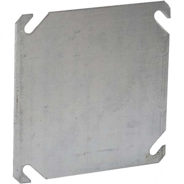 Flat Electrical Box Cover: Steel