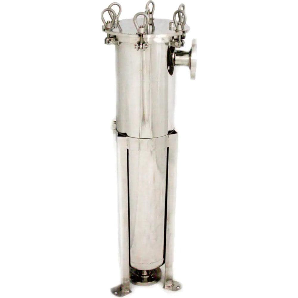 Bag Filter Housings; Bag Size (#): 2 ; Overall Length: 48.00 ; Overall Diameter: 12.000 ; Pipe Size: 2in ; Maximum Flow Rate: 200.0 ; Maximum Working Pressure: 150.000