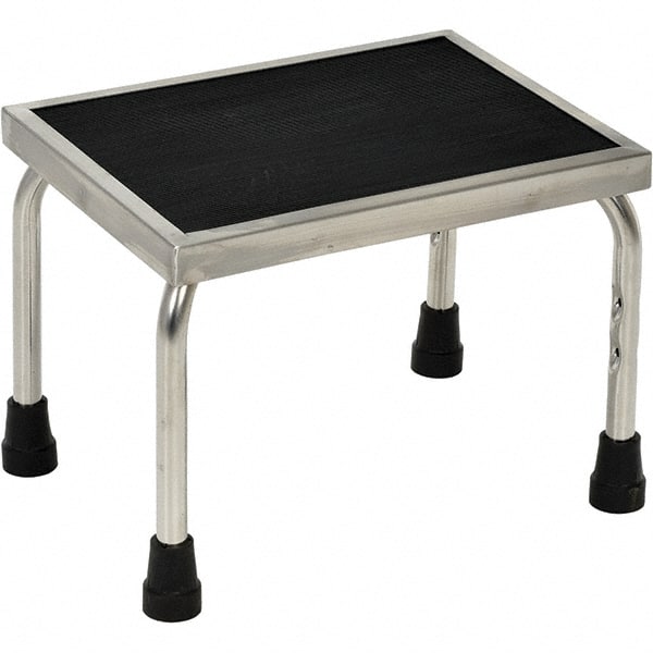 Step Stand Stool: 11" OAH, 15" OAW, Stainless Steel