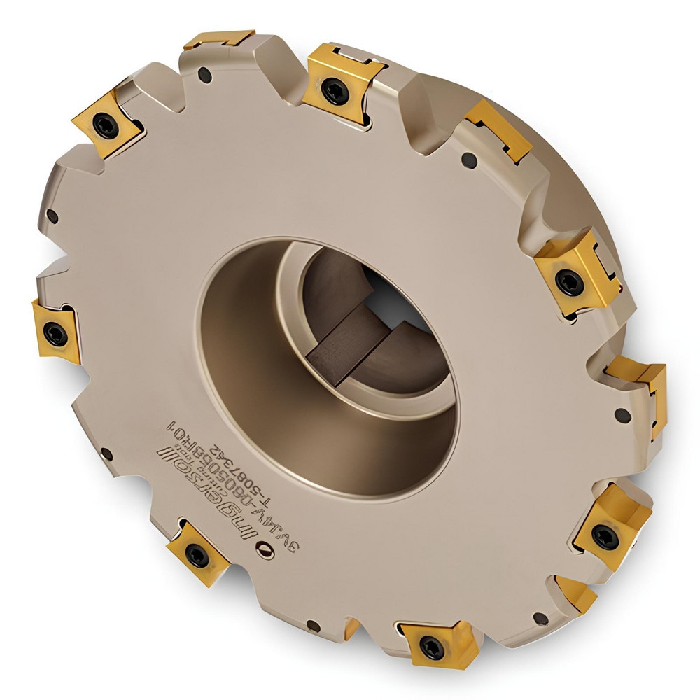 Indexable Slotting Cutter: 3/8" Cutting Width, 4" Cutter Dia, Shell Mount Connection, 1" Hole