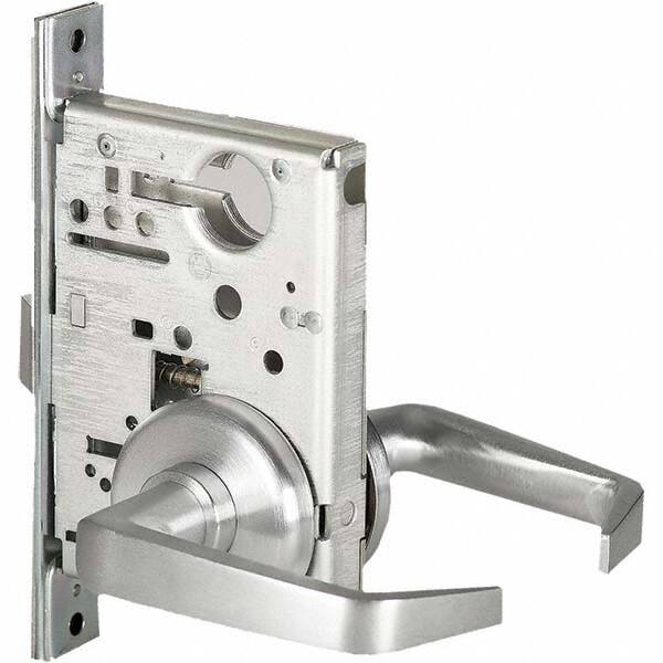 Exit Door Lever Lockset for 1-3/4" Thick Doors