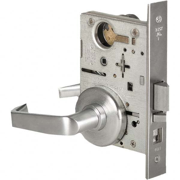 Stanely Security Solution 9k37d15ds3626 Lever Lockset Entrance Lock Satin Chrome 