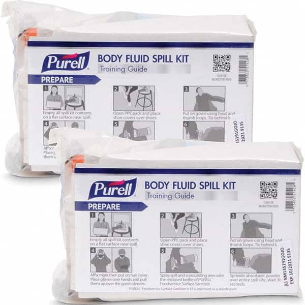 PURELL. 3841-02-RFL Body Fluid Clean-Up Kit: 19 Pc, for 1 Person 