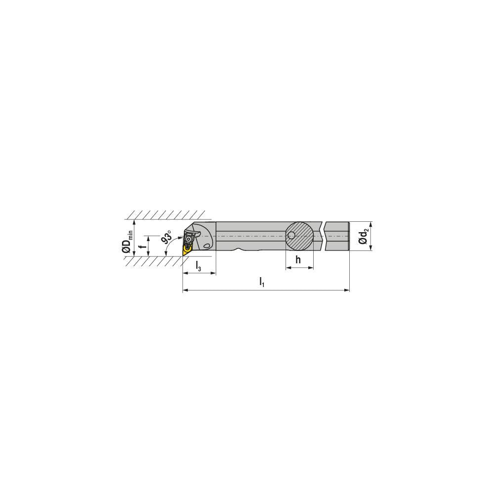 Ceratizit - Indexable Boring Bar: S24U DDUNR 4N, 1.78