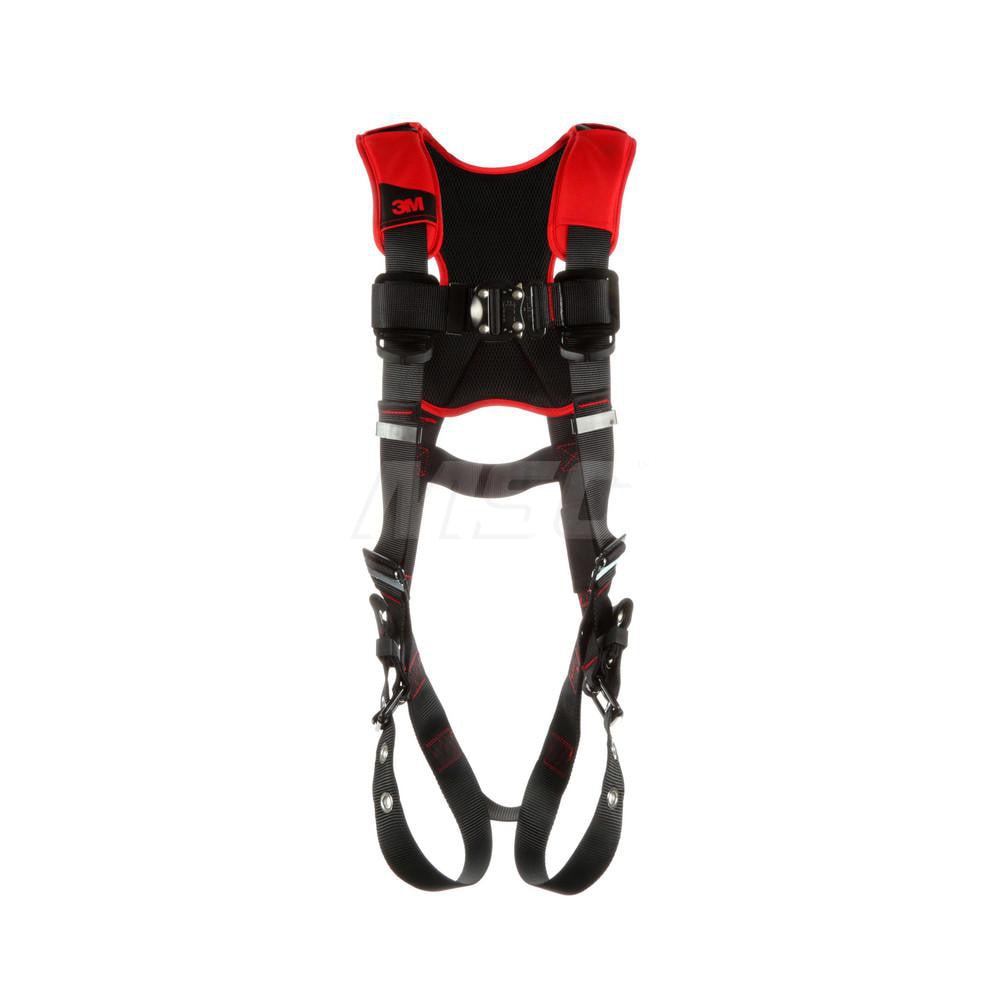 Fall Protection Harnesses: 420 Lb, Vest Style, Size Medium & Large, For General Industry, Polyester, Back