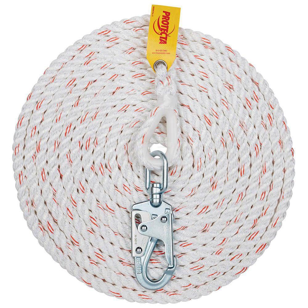 Lanyards & Lifelines; Load Capacity: 310lb; 141kg ; Lifeline Material: Polyester ; Capacity (Lb.): 310 ; End Connections: Snap Hook ; Maximum Number Of Users: 1 ; Installation Type: Temporary