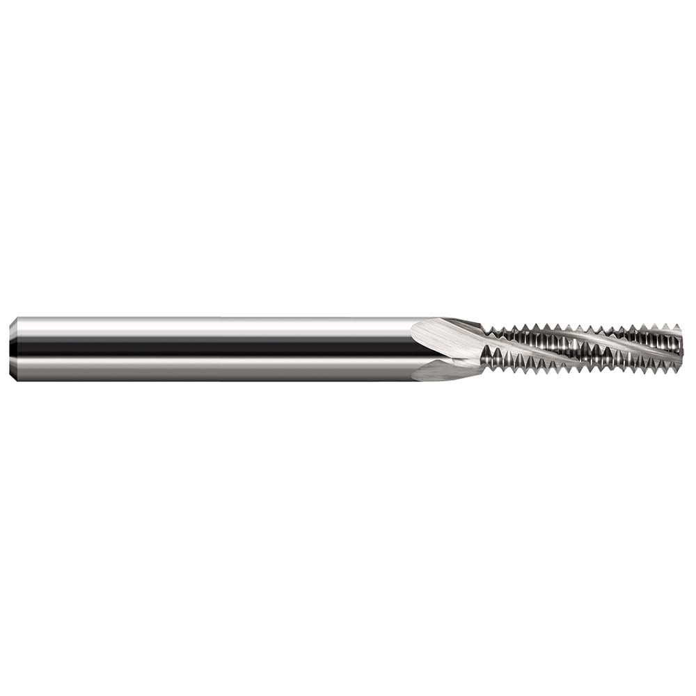 Harvey Tool 987110 Straight Flute Thread Mill: 2-56, Internal, 3 Flutes, 1/8" Shank Dia, Solid Carbide 