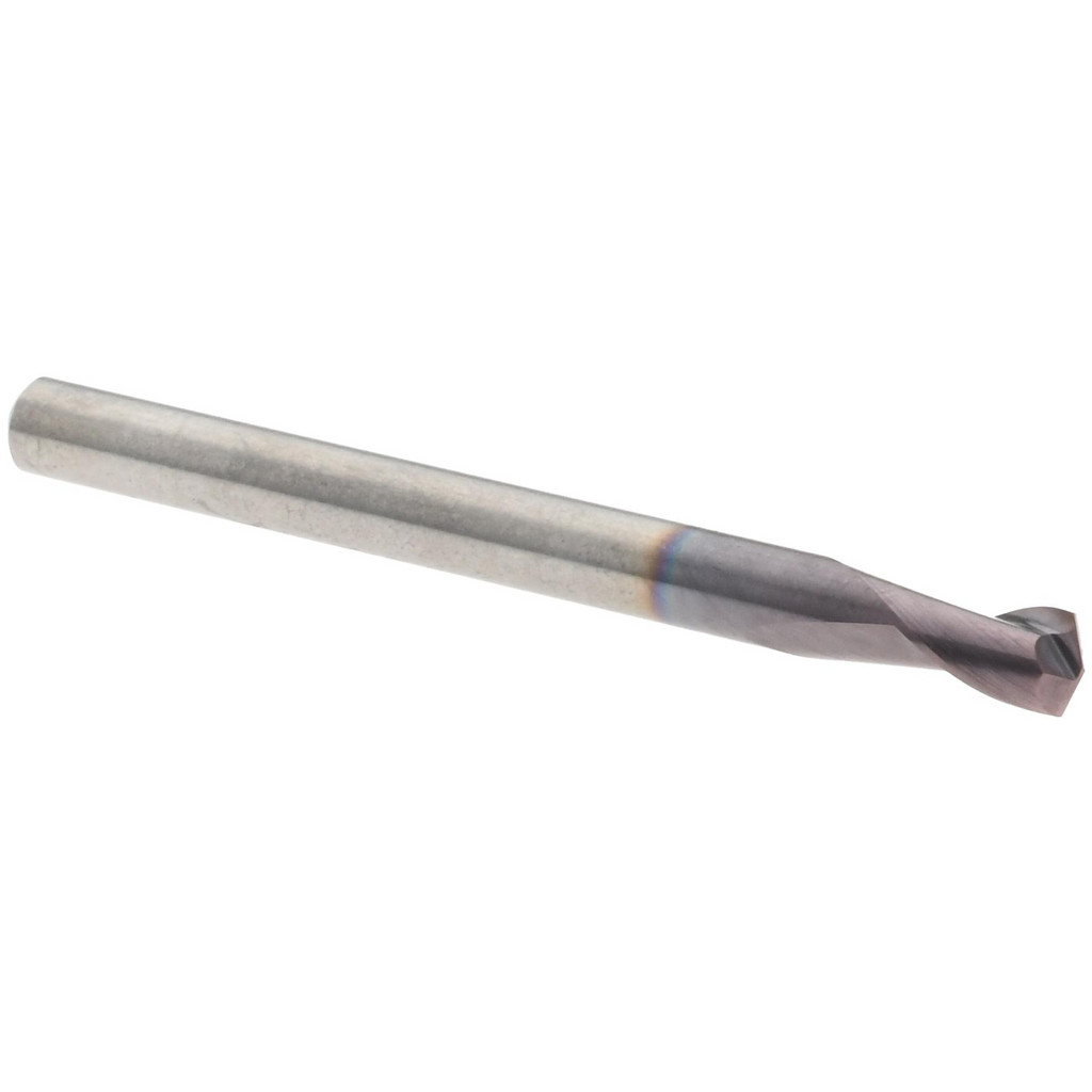 Harvey Tool Spotting Drill: 1/8" Dia, 140 deg, 1-1/2" OAL, Solid Carbide - 1/8" Shank Dia, AlTiN Finish, Right Hand Cut | Part #815908-C3
