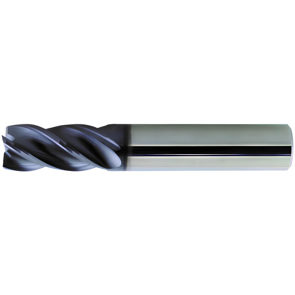 Corner Radius End Mill: 1/2" Dia, 0.5000" Dia, 0.7500" LOC, 0.0300" Radius, 4 Flute, Solid Carbide