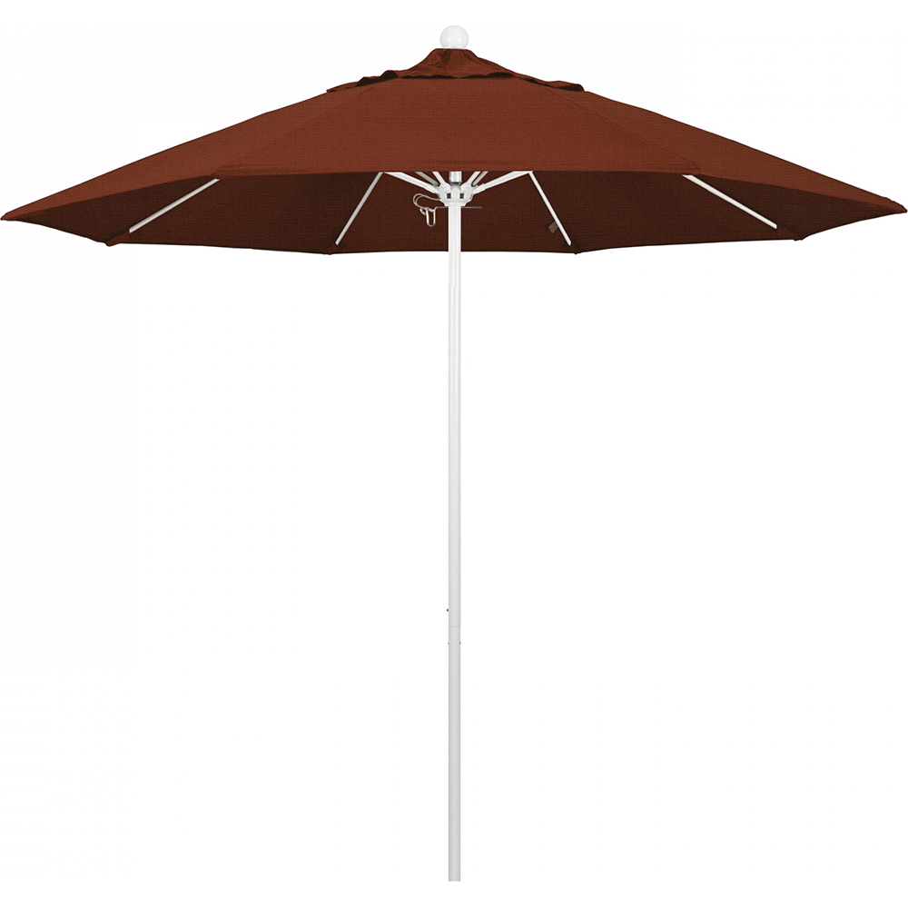 California Umbrella Patio Umbrellas; Fabric Color Terracotta; Frame