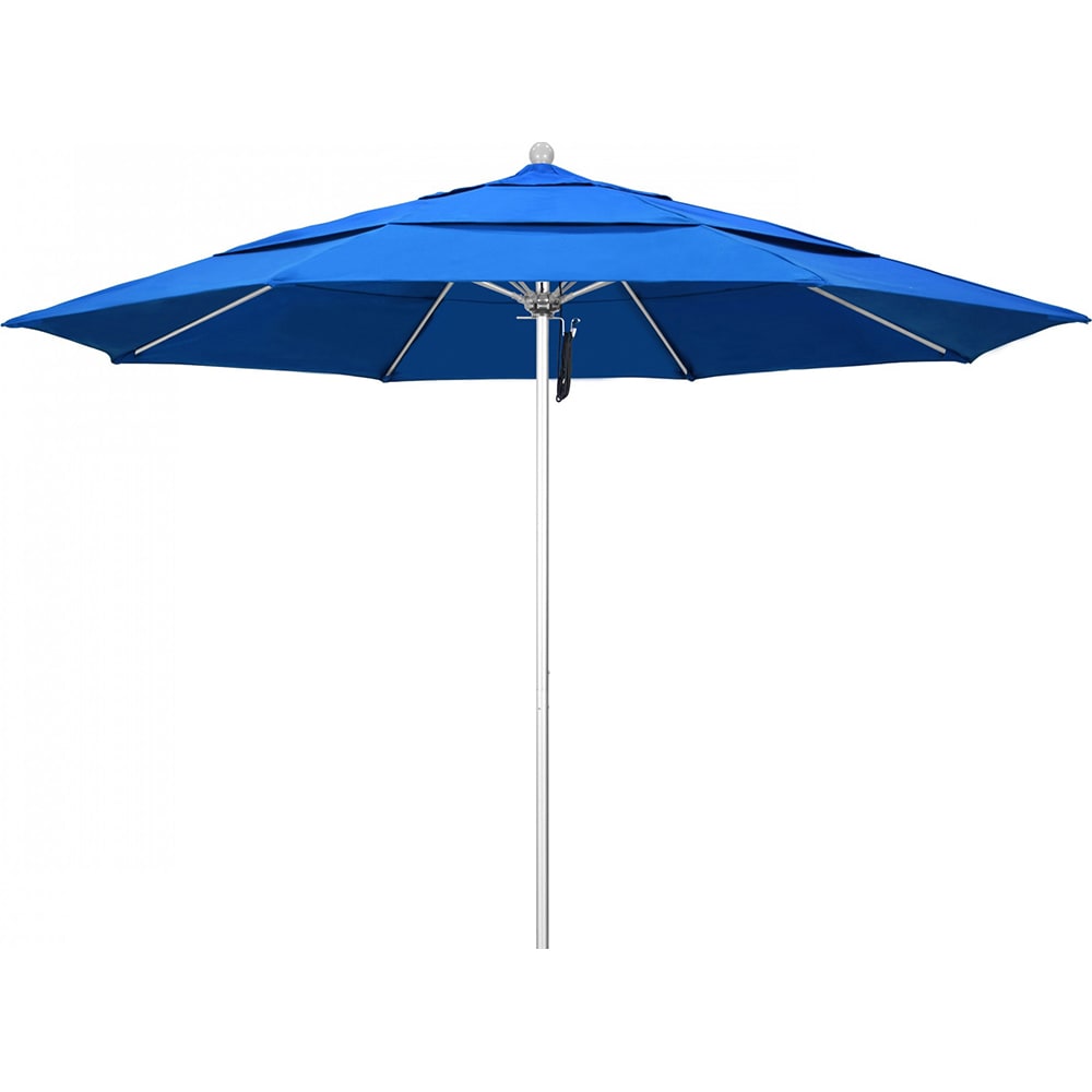 California Umbrella - Patio Umbrellas; Fabric Color: Royal Blue; Frame ...