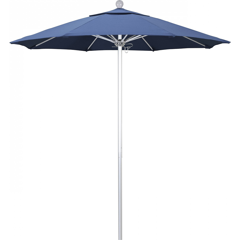 California Umbrella Patio Umbrellas; Fabric Color Frost Blue; Frame