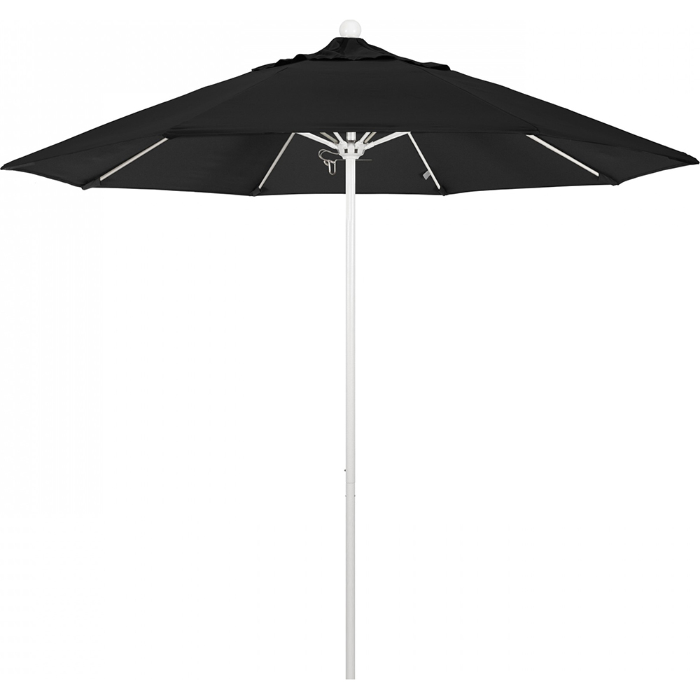California Umbrella Patio Umbrellas; Fabric Color Black; Frame